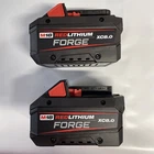2 Pack Milwaukee 48-11-1881 M18 Forge Lithium Amp Battery New Open. Price: $265.00.