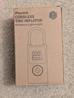 Powools 150PSI Cordless Air Portable Tire Inflator + Led New. Price: $40.00.