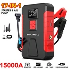 15000A-19000A Peak 350PSI 12V 17-IN-1 Portable Jump Starter With Air Compressor New. Price: $58.00.
