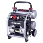 Husky 4.5 Gal. 175 Psi Portable Electric Oil-free Air Compressor W/rubber Wheels Open. Price: $204.98.