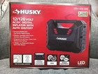 Husky 12V/120V Portable Quick Flow Air Compressor W/ Digital Pressure Gauge New. Price: $49.99.