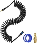 Air Compressor Hose, Hoodutric 1/4 In X 28 Ft Polyurethane Recoil With New. Price: $18.11.