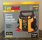 Everstart Maxx 1000A Jumpstarter/ 120PSI Air Compressor & 15 Usb Power Supply New. Price: $99.99.