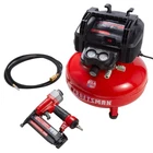 Brad Nailer And Air Compressor Combo With Hose (CMEC1KIT18) New. Price: $302.64.