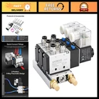 3 Station Solenoid Valve Manifold 24V Dc 5 Way Pneumatic Air 1/4" Pt Port New. Price: $61.99.