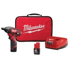 Milwaukee Tool 2401-22 M12 1/4" Hex Screwdriver, (2) Cp 1.5 Batteries, New. Price: $85.15.