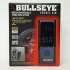 Tire Inflator Bullseye Pocket Air Portable & Rechargeable By Emson New. Price: $39.99.
