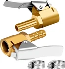 1/4" Brass Tire Inflator Lock On Air Chuck,mini Compressor Barb Type New. Price: $11.39.