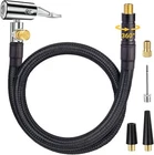 Upgraded Tire Inflator Hose Adapter W/360 Rotating End, 21'' Inflation New. Price: $13.90.