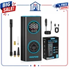 Avapow T09 Dual Power Tire Inflator 150PSI Cordless Air Compressor Auto Shut-off New. Price: $37.99.