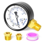 Meanlin Measure 1/4" Npt 0-60PSI 2" Dial Face Pump Pressure Gauge, Lower Mount New. Price: $16.99.