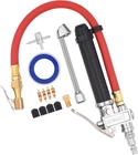 Tire Inflator 10-120 Psi Pressure Gauge With Inch Air Hose Lock On New. Price: $24.26.