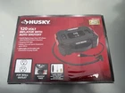 Husky 120-VOLT Portable Air Inflator Auto Shutoff Led-open Box Display. Price: $35.00.