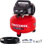 Craftsman 6B Gallon Pancake Air Compressor, Portable Oil-free, 150 Psi, 2.6 Scfm New. Price: $195.50.