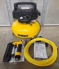 New Dewalt Gallon 165 Psi Pancake Air Compressor W/ 18 Gauge Brad Nailer Open. Price: $249.90.