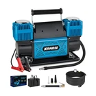 Kohree 12V Dual Cylinder Air Compressor, 12.35 Ft /min Fast Tire Inflator, New. Price: $200.34.