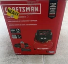 Craftsman Brad Nailer And Air Compressor Combo With Hose CMEC1KIT18 Open. Price: $159.98.