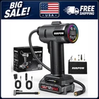 Avapow T12 Portable Tire Inflator 160 Psi Cordless Air Compressor Dual Power New. Price: $39.89.