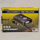 Tire Inflator Victor 12V Ultra Compact Air Compressor Led Work Light New. Price: $16.99.