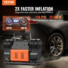 10.6 Cfm Heavy Duty 12V Air Compressor 150 Psi Dual Cylinder Tire Inflator New. Price: $157.14.