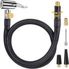 Upgraded Tire Inflator Hose Adapter W/360 Rotating End, 21'' Inflation New. Price: $22.99.