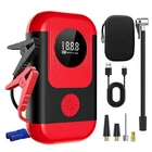 Apexnexus Tire Inflator Portable Air Compressor & Car Jump Compact, Red New. Price: $57.11.