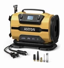 Yellow Astroai Tire Inflator Portable Air Compressor Pump 150PSI 12V DC/110V Open. Price: $65.95.