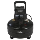 Ironton Oil-free Pancake Air Compressor, 0.3 Hp, Gallons, 110 Psi New. Price: $74.01.