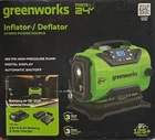 Greenworks 24V, 160 Psi Portable Air Compressor With 2.0 Ah Battery & 2A Charger New. Price: $113.61.
