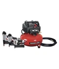 1- Porter-cable Gal. Electric Air Compressor Piece Nailer 16 + 18 23 Gauge New. Price: $298.00.