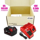 New 6.5AH M18 Battery And Charger For Milwaukee 18V Lithium Xc 6.0. Price: $56.99.