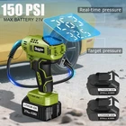 Cordless Tire Inflator Air Compressor With 2PC 21V Max Battery 150PSI Portable New. Price: $45.99.