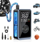 Inflator Portable Air Compressor, 150PSI Pump For Car Tires, Black New. Price: $48.14.