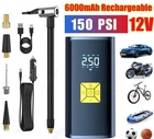 150 Psi Air Compressor Inflator Fits Car Moto Bike Tires Pump Cordless New. Price: $16.99.