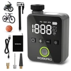 Workpro 140 Psi Mini Electric Bike Pump Portable Tire Inflate Auto Shut-off New. Price: $27.99.