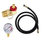 Air Tank Valve Kit With Gauge, Safety Manifold And 4 Feet Hose... New. Price: $33.52.