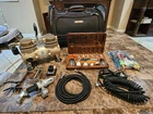 New Sparmax Compressor TC-2000 & Aztek A470 Wooden Box Airbrush Kit Case Open. Price: $250.00.