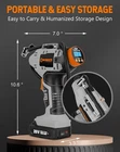 Cordless Tire Inflator Air Compressor,portable Handheld Pump,battery Powe... New. Price: $90.70.