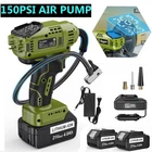 Cordless Tire Inflator Air Compressor With 2PC 21V Max Battery 150PSI Portable New. Price: $45.99.