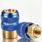 Puibers 2PCS Locking Air CHUCK,1/4" Fnpt Brass Closed Flow, Silver New. Price: $22.37.