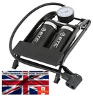 Foot Pump Double Barrel Dual Valve High Volume -car Van Cycle +gauge Fast Post New. Price: $14.91.