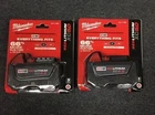 2 Pcs Milwaukee 48-11-1850 M18 Xc 5.0 Ah Volt Capacity Battery New In Pack. Price: $99.99.