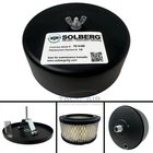 1/2" Npt Air Compressor Intake Filter Silencer Metal Housing Canister Usa Made New. Price: $35.97.