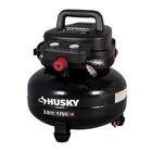Husky 6 Gal. 175 Psi Electric Oil-free Pancake Air Compressor Open. Price: $119.95.