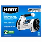Hart HPIF50 20V Cordless Dual Function Digital Inflator, Portable Tire Pump-new. Price: $59.99.