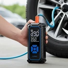 Cordless Tire Inflator & Portable Air Compressor - 6000MAH, 150PSI Led Light New. Price: $73.99.