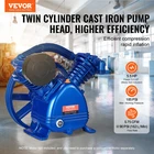 Vevor Air Compressor Pump Head 5.5HP 5.75CFM 90PSI 2-CYLINDER Piston New. Price: $227.73.