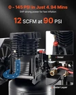 60 Gallons Heavy-duty Air Compressor, 5HP 12 Scfm At 90PSI Compressors Max New. Price: $1714.23.