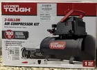 Hyper Tough 3 Gallon Air Compressor Open Box. Price: $71.28.