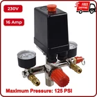 90-120PSI Air Compressor Pressure Switch Control 1/4 Npt 16AMP Manifold Regulato New. Price: $33.33.